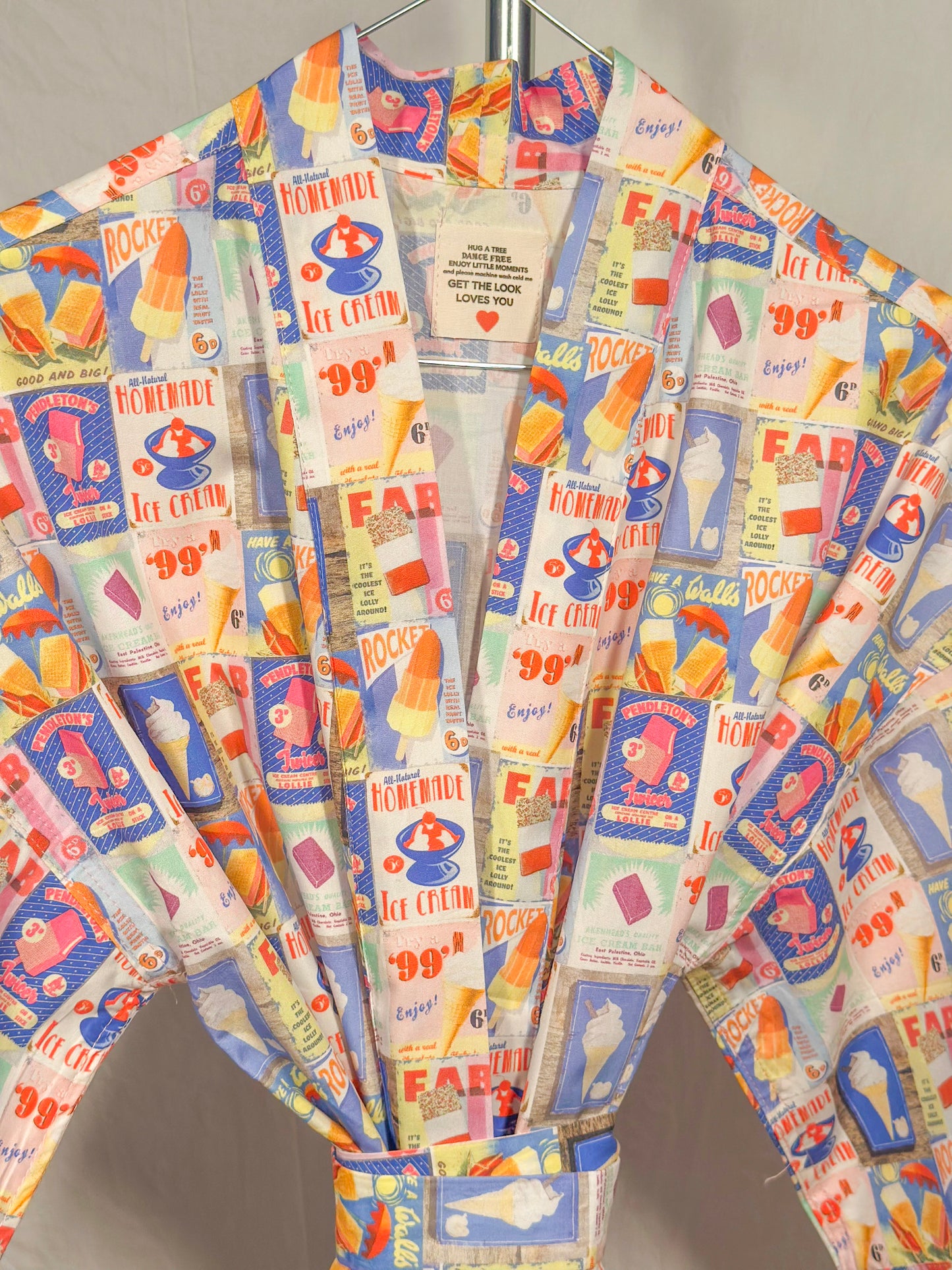 Sweet & Bold – Pastel Dondurma Desenli Kimono