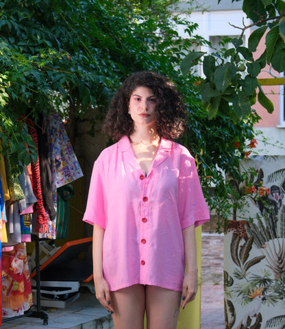 Kendi Biricikliğine Sarıl Oversize Gömlek