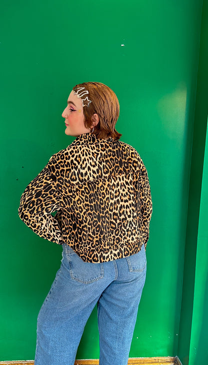 Roxy – Leopard Canvas Ceket