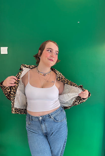 Roxy – Leopard Canvas Ceket