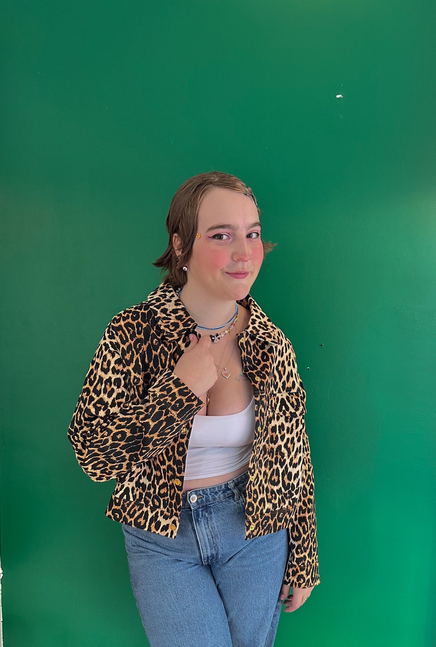 Roxy – Leopard Canvas Ceket