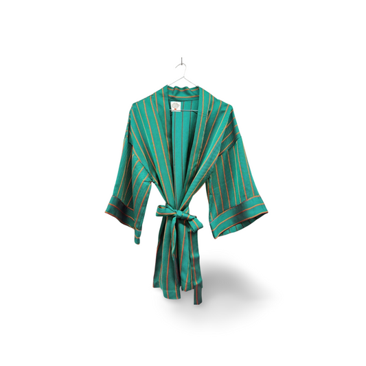 Green Flag Kimono – Yeşil Çizgili Oversize