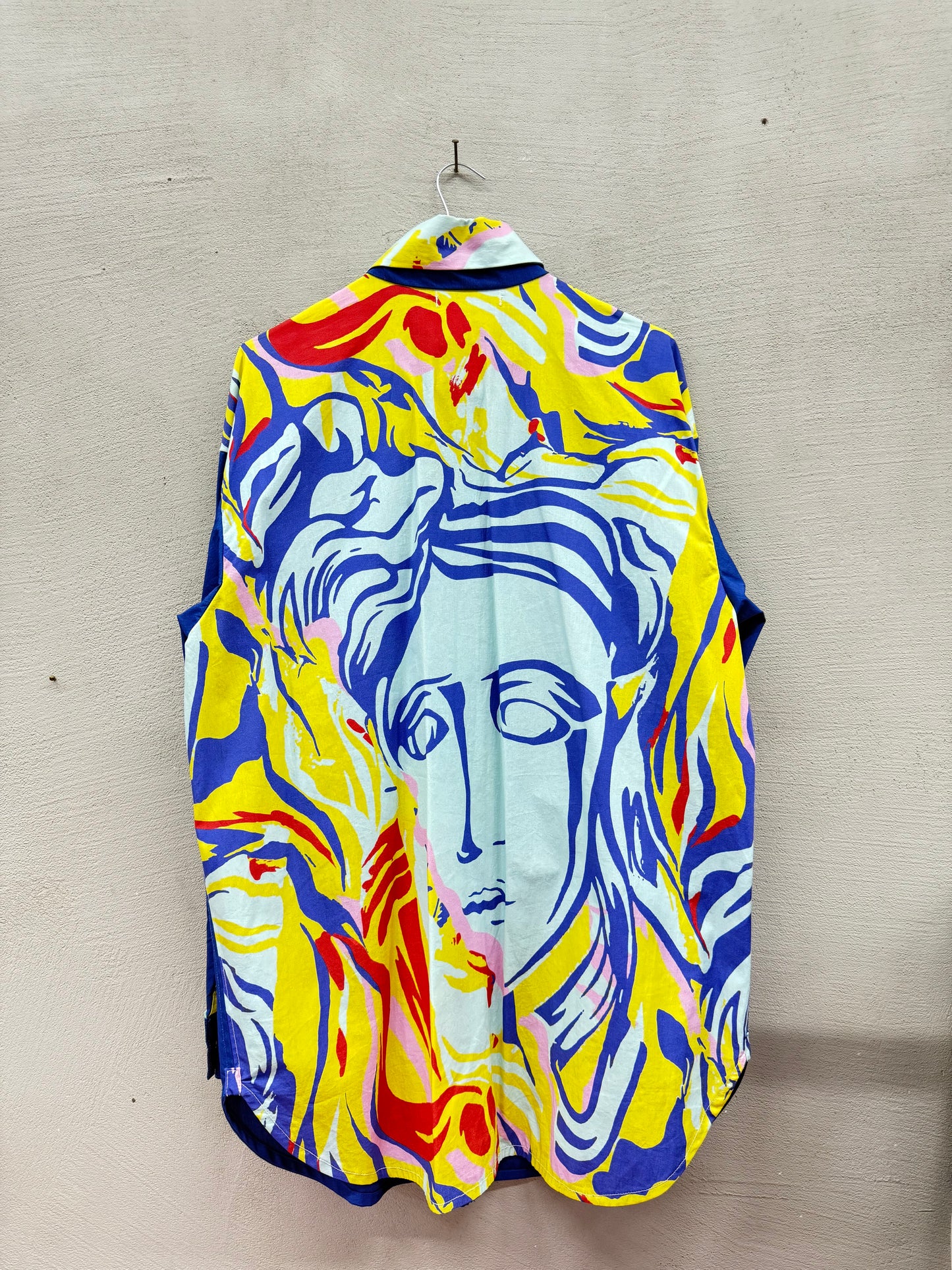 Medusa Mavi Oversize Gömlek